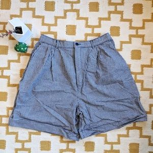 High Waisted Checkerboard Shorts